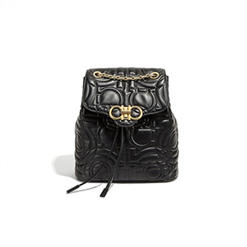 salvatore ferragamo quilted gancini leather backpack #21h158